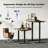 Electric Standing Desk With Drawers,Home Office Height Adjustable  Desk with Large Monitor Shelf-2022676708-2022635911