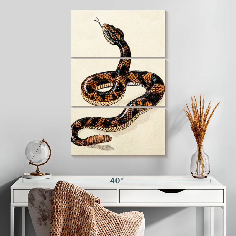 Brampt Rattlesnake, 32" H x 20" W