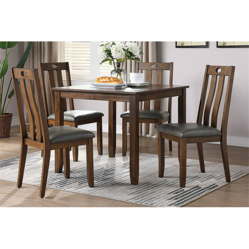 Bolsward 5 Piece Dining Set, 30" H x 36" L x 36" W