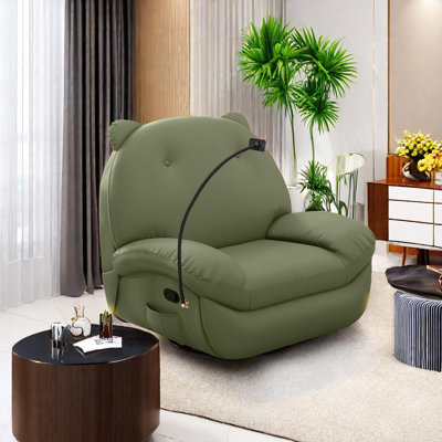 Tandi Faux Leather Swivel Recliner