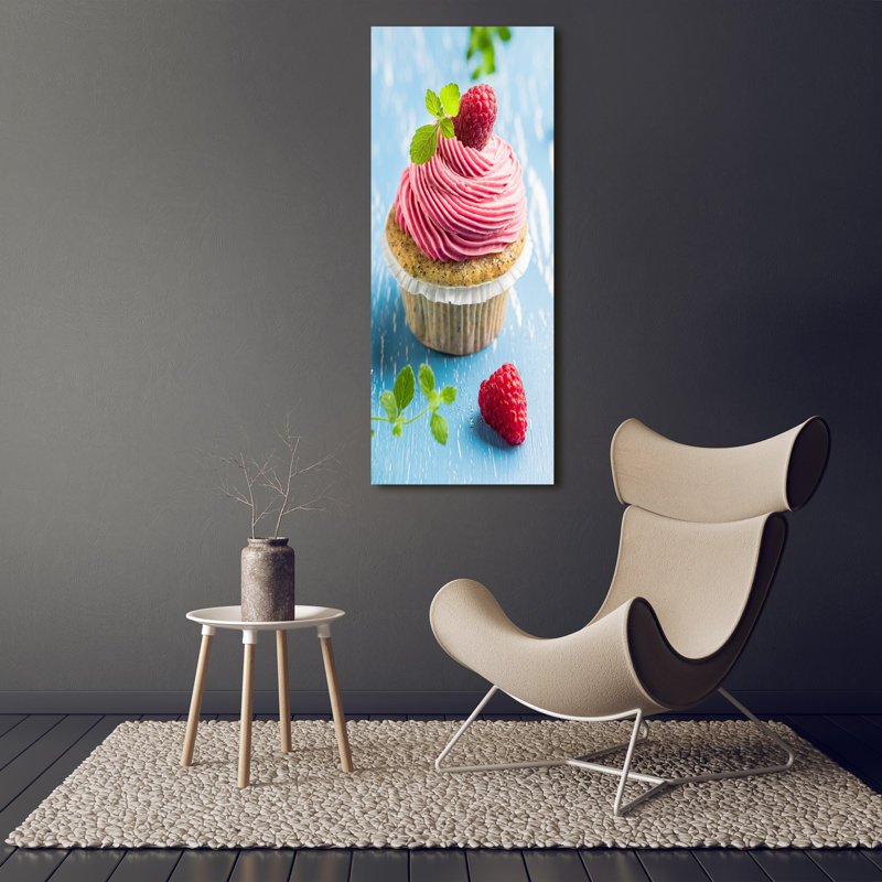 Raspberry Cupcake - Wrapped Canvas Print