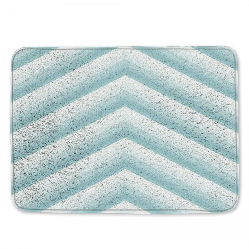 Tapis de bain Chevron, L 34 po x L 21 po