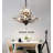 Eftica 30" Modern Firefly Chandelier 7 - Light Dimmable with Hanging Chain
