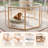 8-Panel Indoor Dog Playpen With Modular Panels And Wood Frame