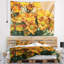 Tapisserie florale jaune vif-28497406