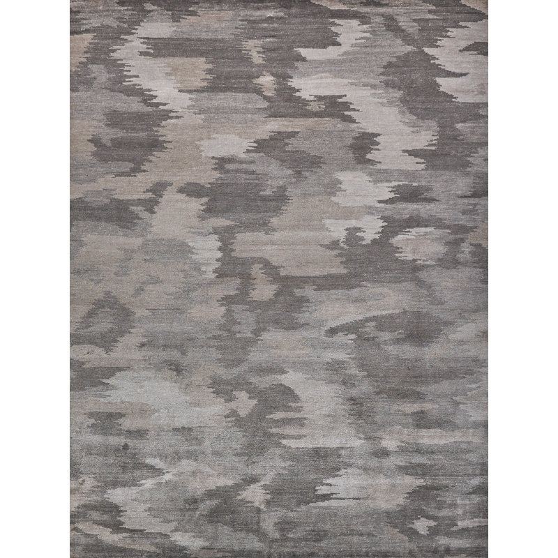 Handmade Abstract Area Rug, Rectangle 6' x 9'
