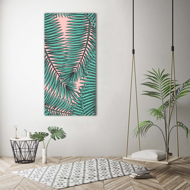 Leaves Of Palm - Wrapped Canvas Print