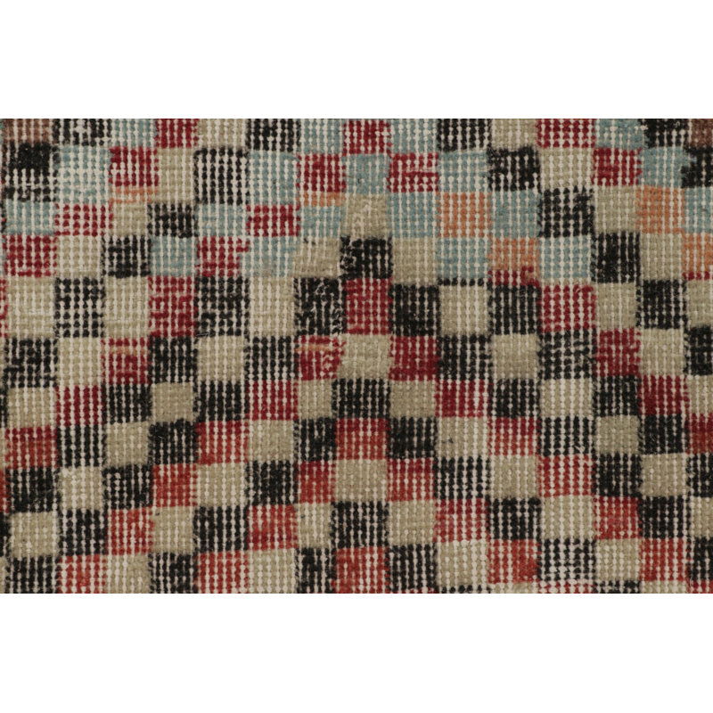 Distressed One-of-a-Kind 5'4X9'4 Hand Knotted Area Rug