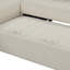 Canapé-lit modulaire en forme de L de 82,6 po avec deux ports USB, deux prises de courant et un repose-pieds de rangement mobile, beige-753476709