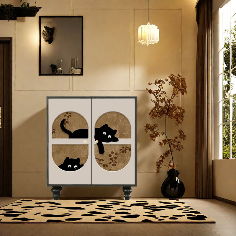 17 Pair Shoe Storage Cabinet, Walnut