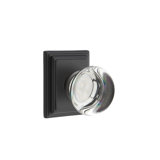 Privacy Providence Crystal Clear Knob with Wilshire Rose