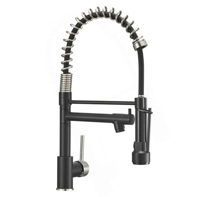 Commercial Kitchen Faucet With Pull Down Sprayer, Single Handle Single Lever Kitchen Sink Faucet