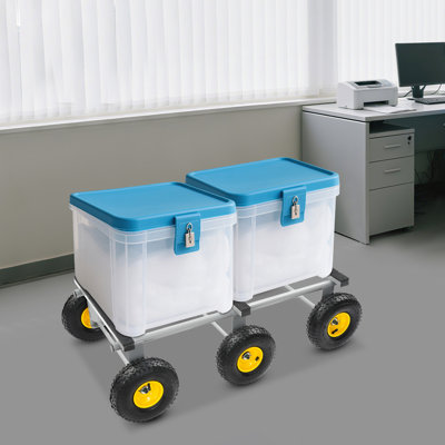 6-Wheel All-Terrain Mover, 1200-LB Capacity All-Terrain Mover, Heavy Duty Furniture Dolly(43.88*25.87*13.32In-D*W*H)