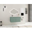 Meuble-lavabo flottant 36 po avec lavabo en résine en forme de goutte, armoire latérale et portes à fermeture douce, armoire combinée (emballage KD)-125515250-125515253