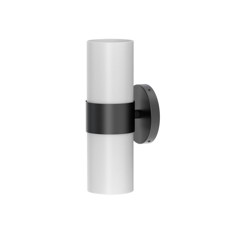 Applique murale double Glam | Luminaire de meuble-lavabo mural 2 lumières, Noir mat