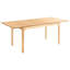 Extending Dining Table Light Ash Wood 160/200 cm 90 cm