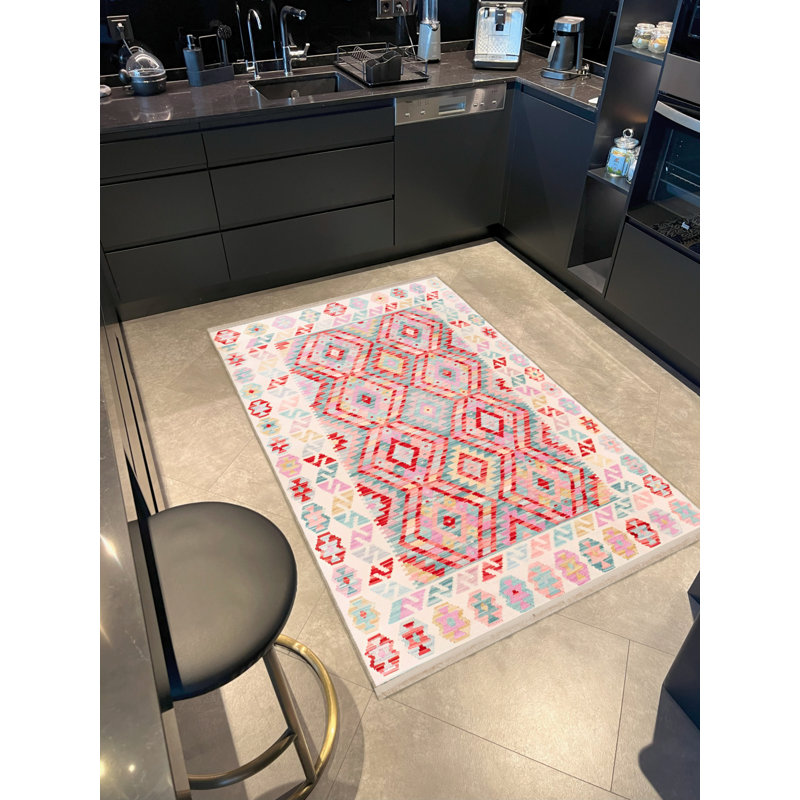 Tapis intérieur / extérieur Kourosh, Rectangle 4 pi 7 po x 6 pi 7 po