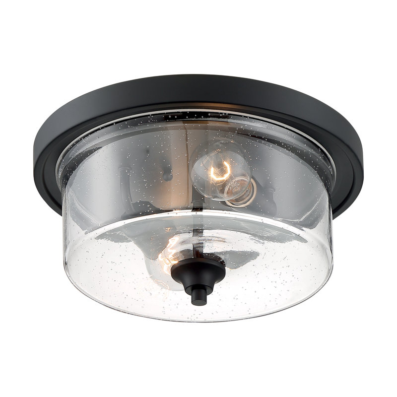 Plafonnier encastré 2 lumières Weccacoe, Noir mat
