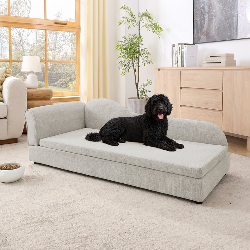 Canapé surdimensionné pour animaux de compagnie de taille moyenne / grande, Beige