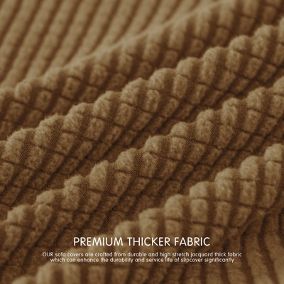 Housses de canapé extensibles antidérapantes en plusieurs pièces, douces et lavables en jacquard, protection universelle pour meubles, idéale au quotidien avec animaux et enfants.