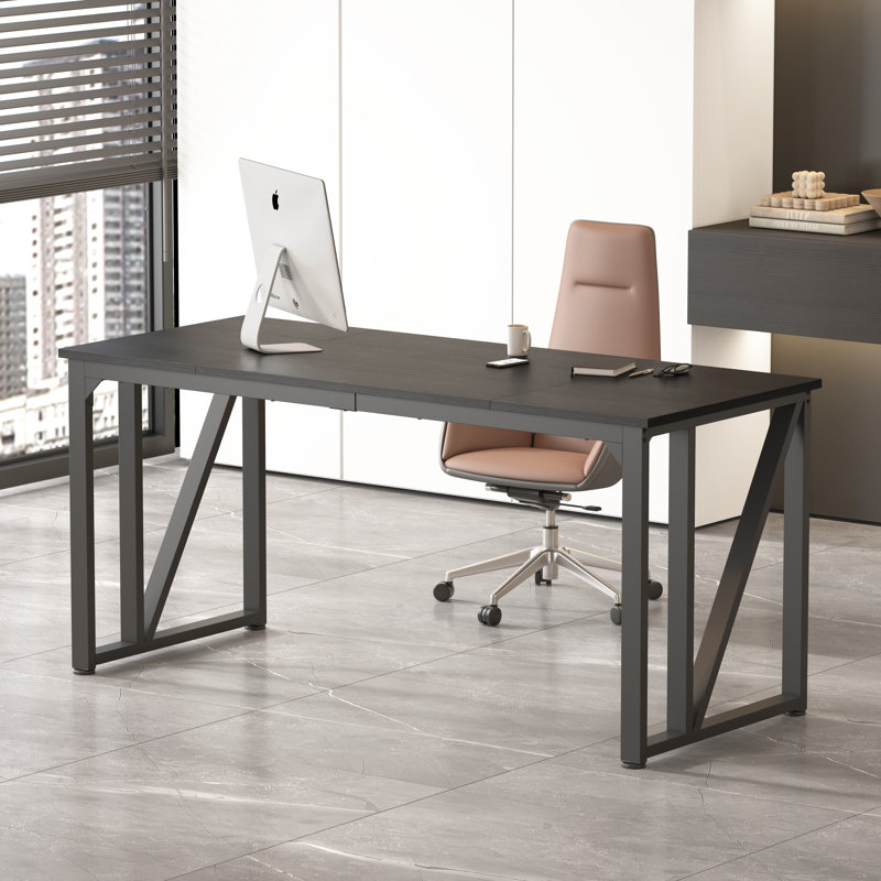 Computer Desk, Black, Black