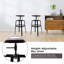 Aquila Swivel Adjustable Height Bar Stool with Steel Frame