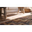 Multicolor Hooked Small Scatter Size American 1940s Antique Wool Rug