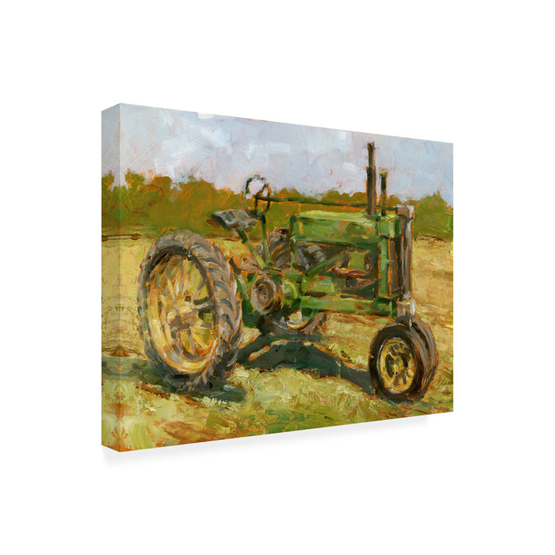 «Ethan Harper», «Rustic Tractors I», art sur toile, H 14 po x l 19 po