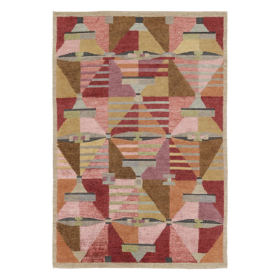 Handmade Silk and Wool Area Rug