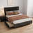 Queen Bed Frame with 4 Underbed Drawers, Modern Platform Bed with Headboard-748784092-748784094
