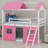 Bunk Wood House Bed With Elegant Windows-1511870977