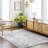 Rectangle Abstract Machine Woven Polypropylene/Polyester Area Rug in Gray/Beige/Taupe-1963855751