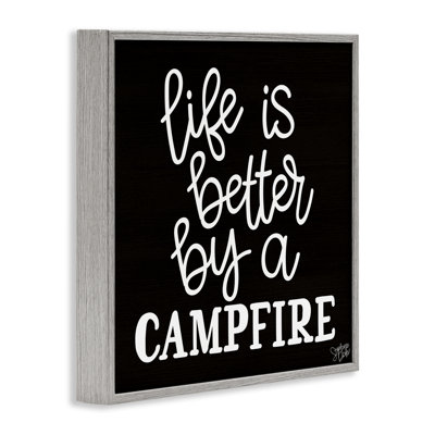 Better By Campfire Framed Giclee Art by Stephanie Dicks