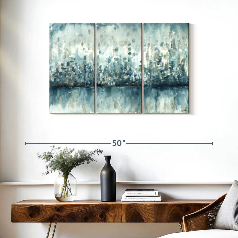 Avery Lakeside Abstract, 24" H x 38" W