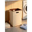 Panier à linge pliable avec cadre robuste, conception pliable pour un rangement peu encombrant, toile durable et matériau en polyuréthane