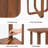 Ealyn Solid Wood Square End Table with Cross Legs-23049951
