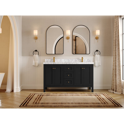 Nashville X P 22 po De salle de bain Marbre de Carrare