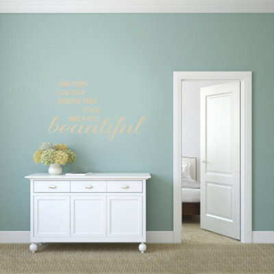 Text & Numbers Non-Wall Damaging Wall Decal