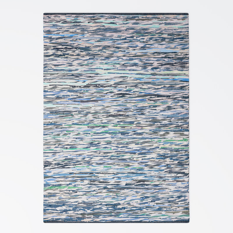 Chindi Renova, recycled materials Rug, Rectangular 110 x 60cm, Grey mix