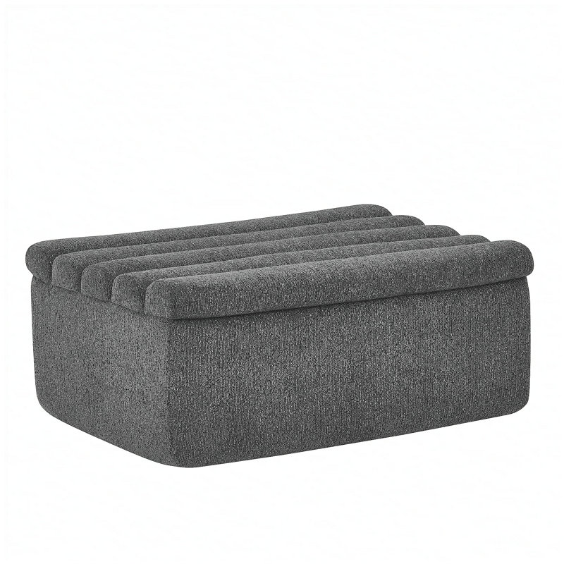 Le repose-pieds pour canapé modulaire, Noir