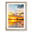 Surfing in Caleta De Famara in Spain in Abstract - Picture Frame Graphic Art Print-55728373-55728369