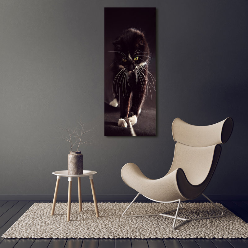 Black Cat - Wrapped Canvas Print