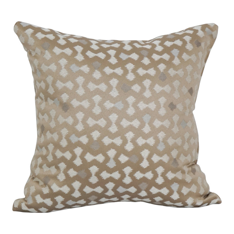 Geometric Reversible Throw Pillow, Talamols Camel