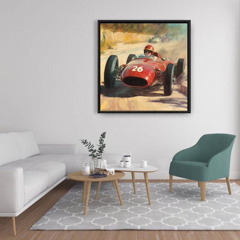 Number 26 - Hobbies Red Framed Canvas | Stylish Home Decor