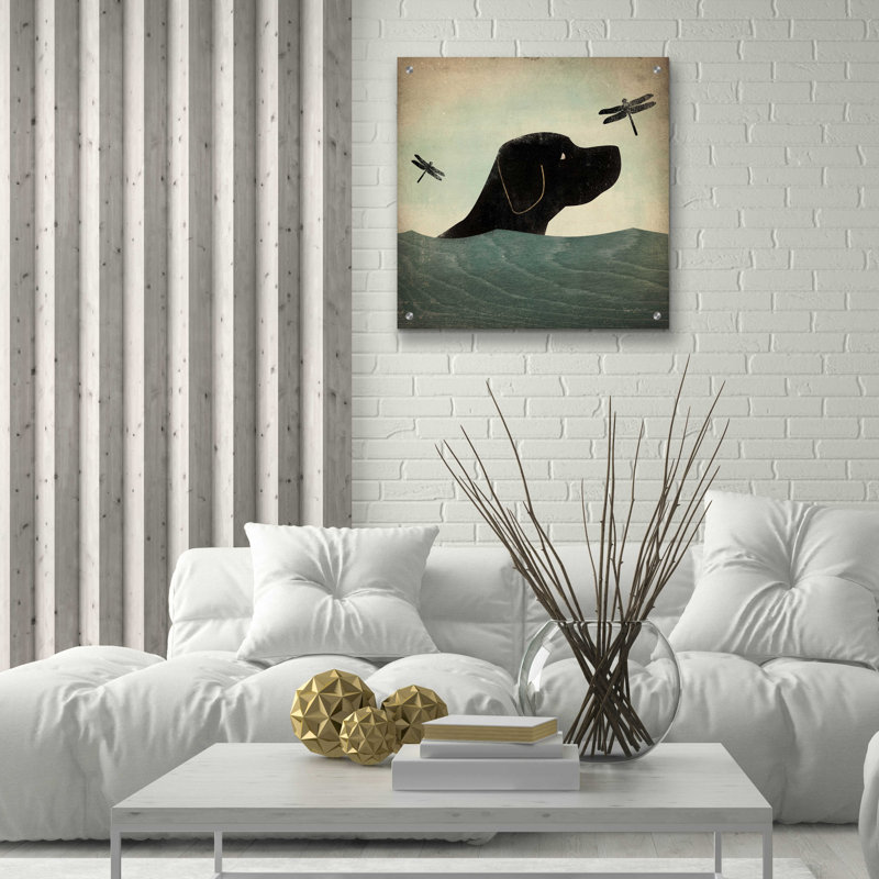 «Black Dog Swim» par Ryan Fowler, H 24 po x l 24 po
