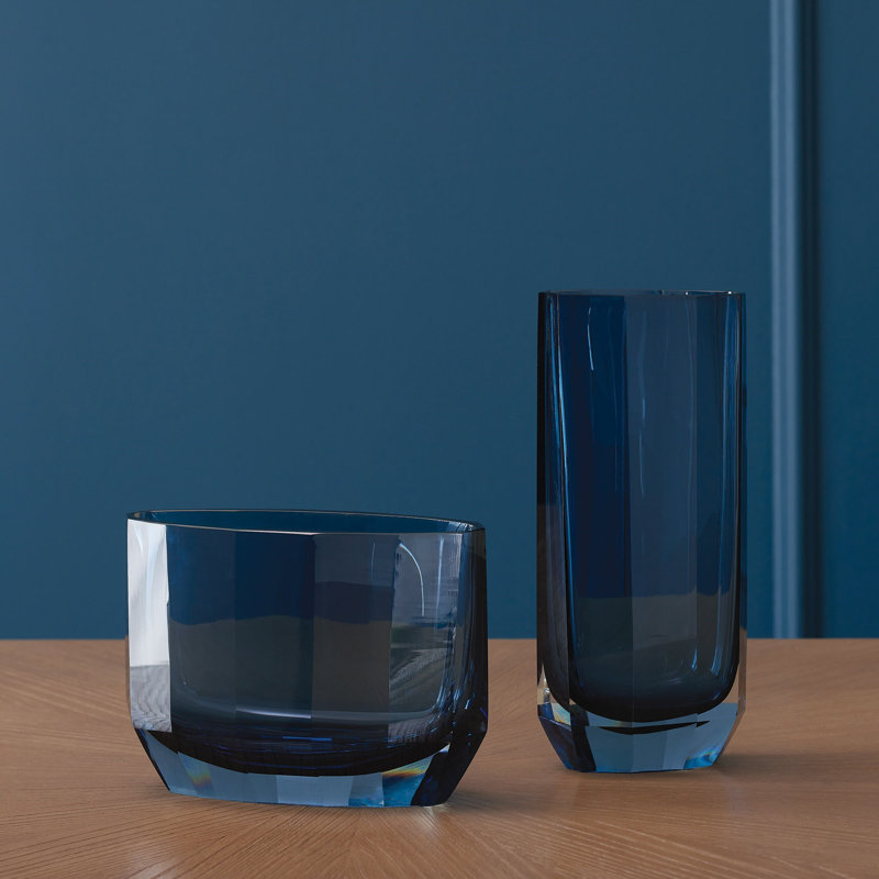 Jewel Vase-Tall, Blue