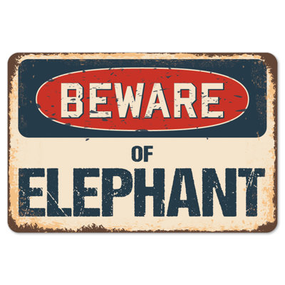 Decal-Elephant_Beware Of Elephant