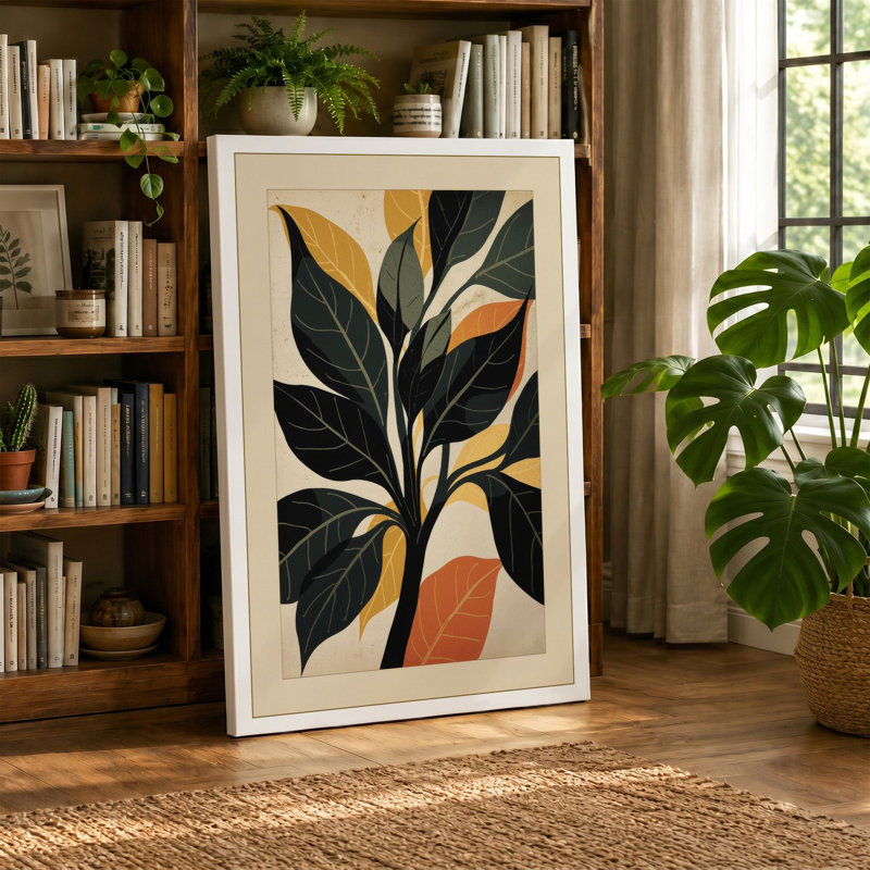 Radiance Botanical - Wrapped Canvas, 18x12 - 45.7 x 30.5 cm, Teal Border