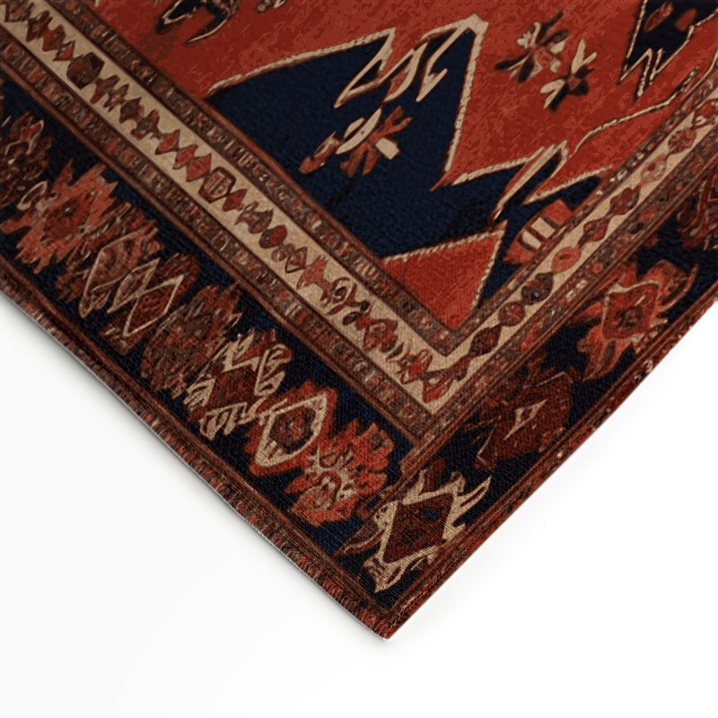 Persian Brown Indoor and Outdoor Area Rug, Rectangle 3' x 5'