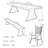 Solid wood walnut dining table set